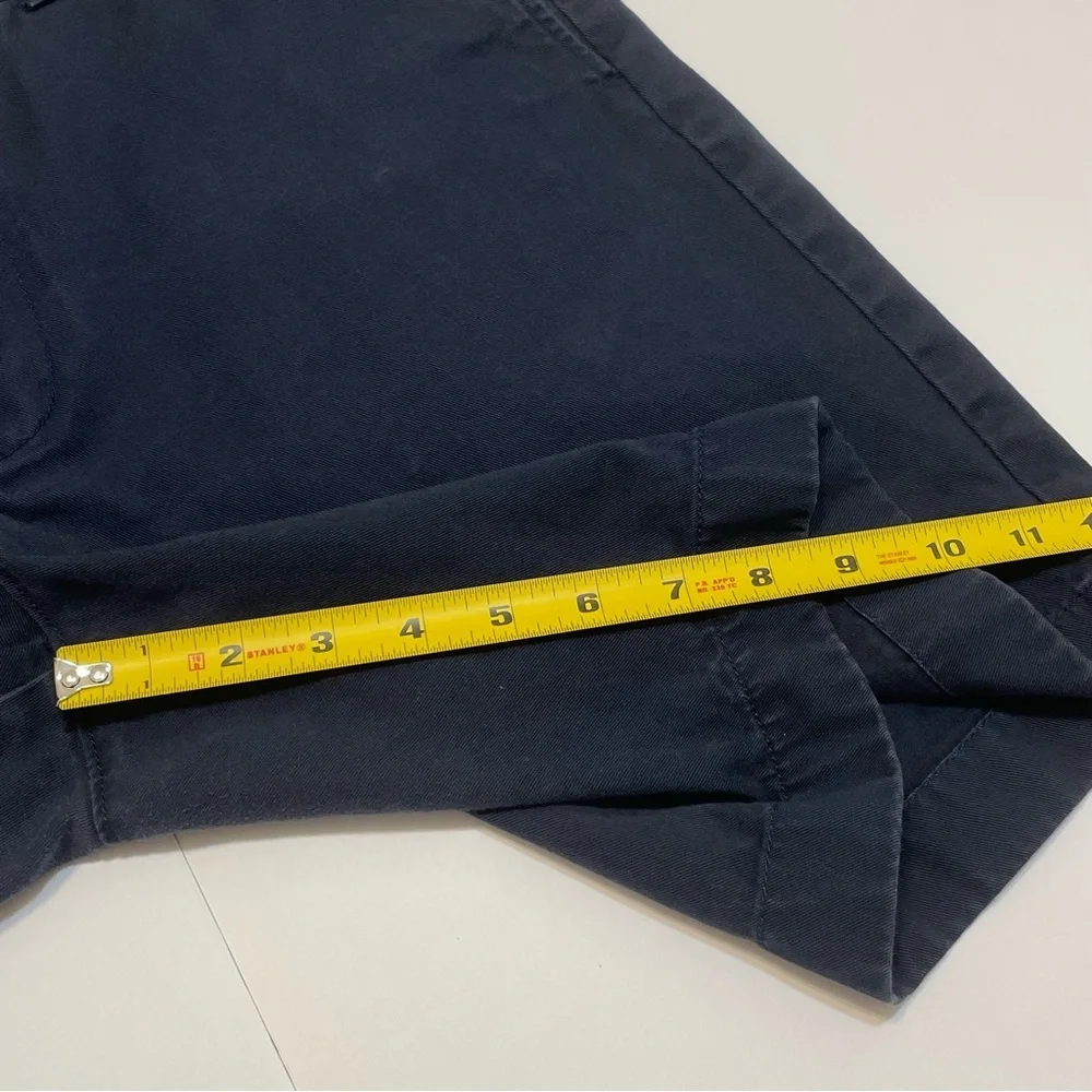 J. Crew Gramercy Men's Navy 100% Cotton Chino Shorts Size 34 W
